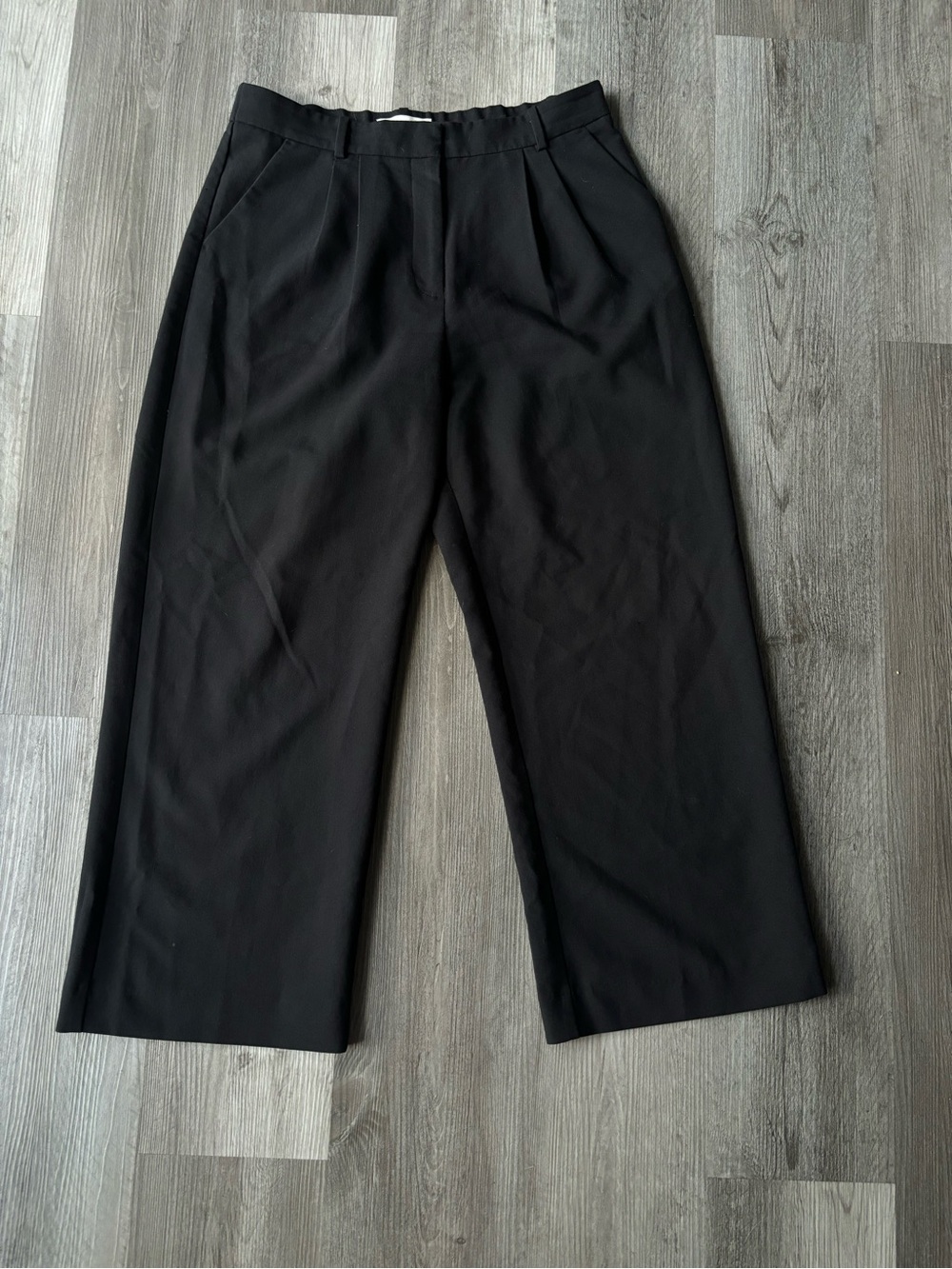 Abercrombie & Fitch Sloane Black Wide-Leg Trousers 31/12short